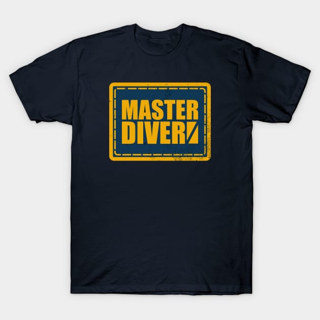 Master Diver (distressed) T-Shirt by Billy Goat TP